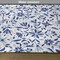 Ambesonne Indigo Place Mats Set of 4, Modern Minimalist Spring Time Flowers Swirls Leaves Image, Washable Fabric Placemats for Dining Table, Standard Size, Pale Blue Navy Blue